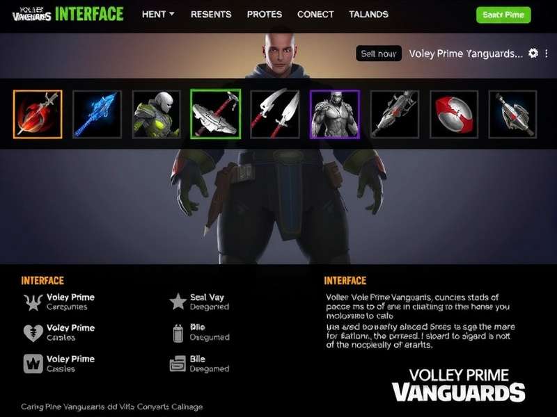 Volley Prime Vanguards Guild Interface